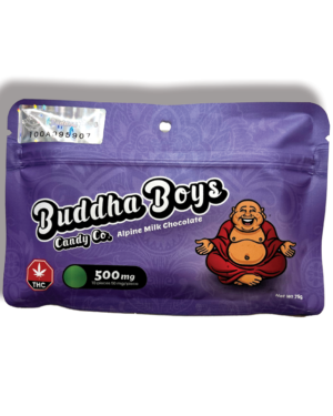 Buddha Boys – Milk chocolate bar – 500mg