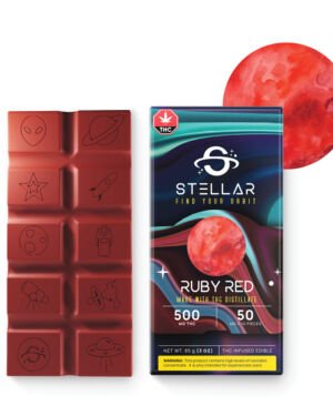Stellar Chocolate bar – Ruby Red – 500mg